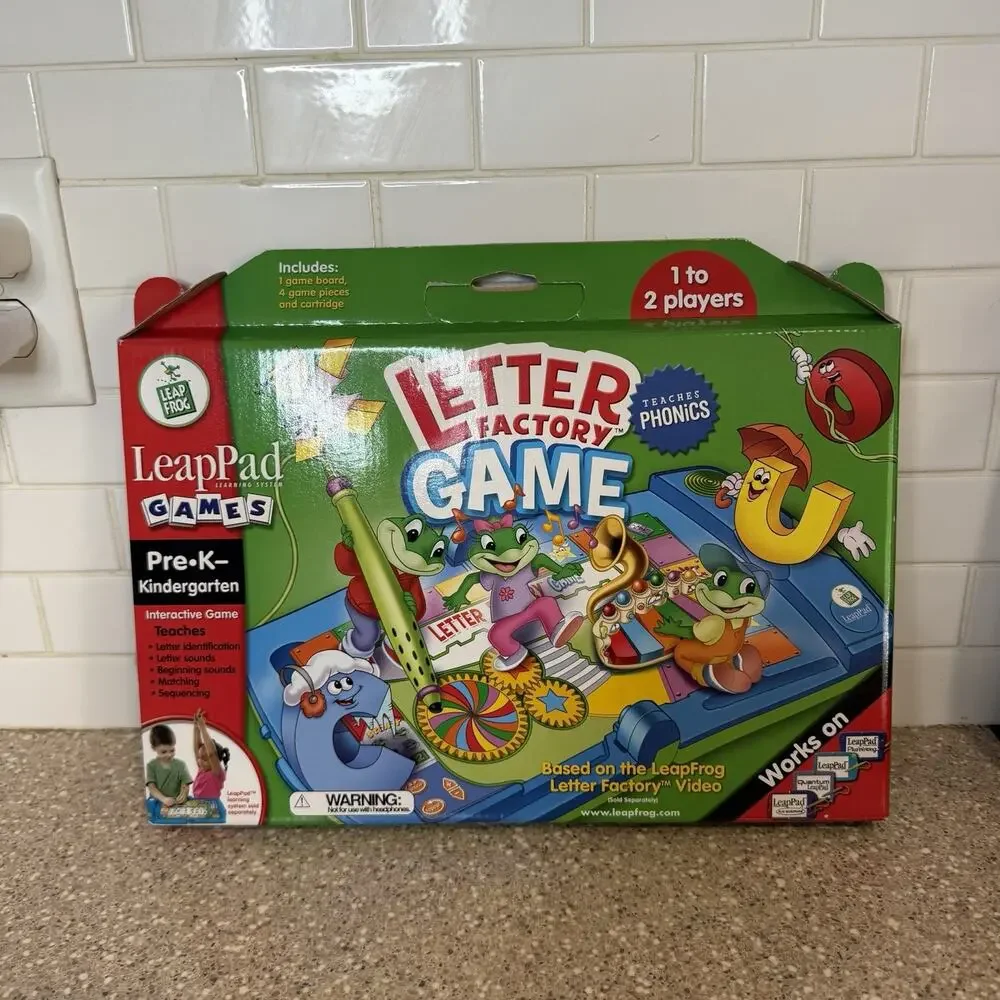 LeapFrog LeapPad Letter Factory Game Pre-K Teaches Phonics LeapPad Game NEW